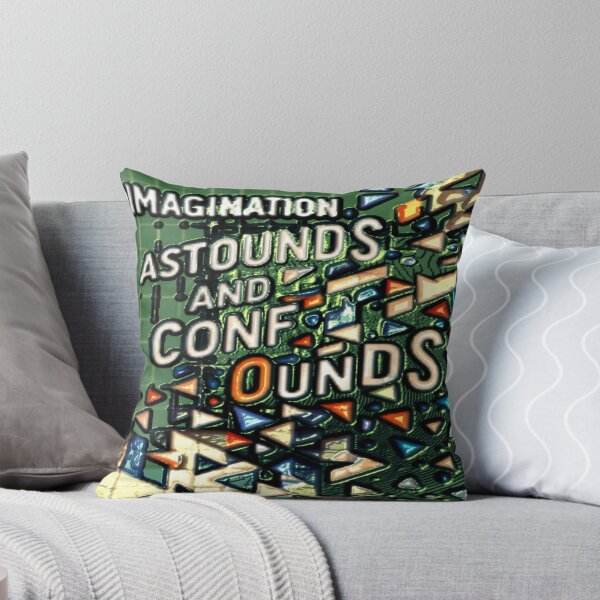 Item preview, imagination astounds ab tinfoil colorful typographic abstract design designed and sold by SmashingDeals.