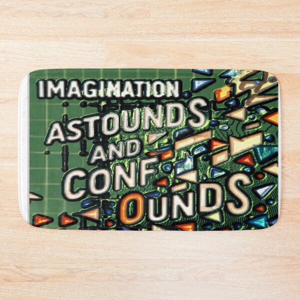Item preview, imagination astounds ab tinfoil colorful typographic abstract design designed and sold by SmashingDeals.