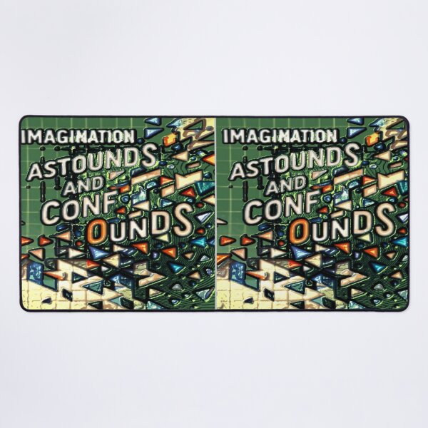 Item preview, imagination astounds ab tinfoil colorful typographic abstract design designed and sold by SmashingDeals.