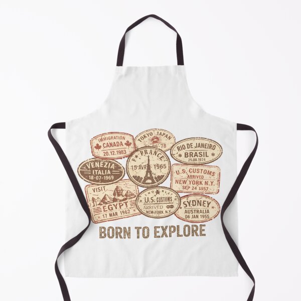 Item preview, Born to Explore — Vintage Passport Stamp World Travel Wanderlust Graphic designed and sold by HobsS.