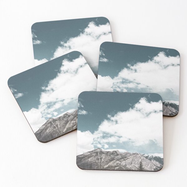Item preview, Teal Sky Rocky Mountain Peaks Colorado Landscape Print designed and sold by MixedPaletteCo.