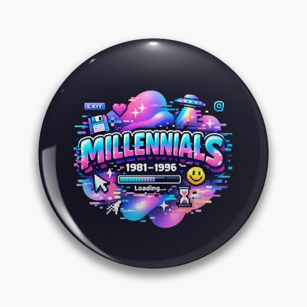 Item preview, Y2K Millennials Aesthetic: GEN-Y Retro Digital Glitch Design (1981-1996) designed and sold by Bratak.