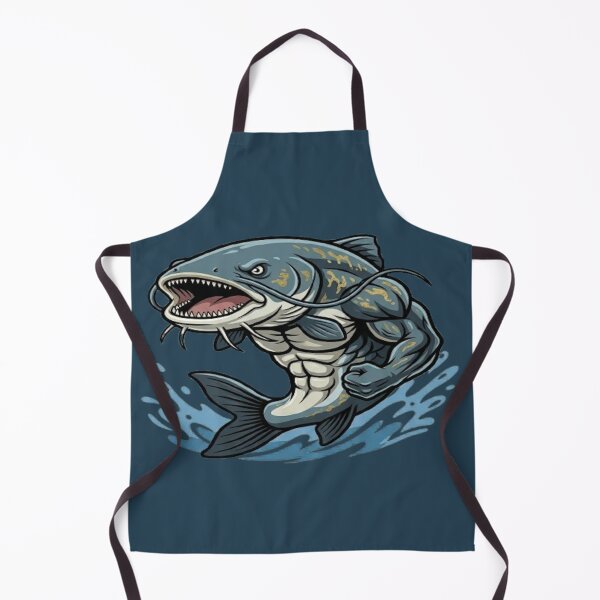 Item preview, Giant Wels Catfish - Monster of the Deep Fishing Illustration designed and sold by ClaussShop.