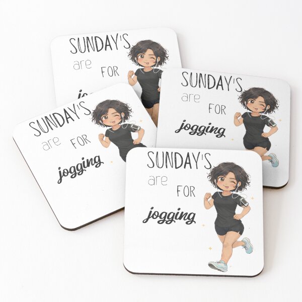 Item preview, Sundays Are For Jogging Girl Design designed and sold by StoryInCode.
