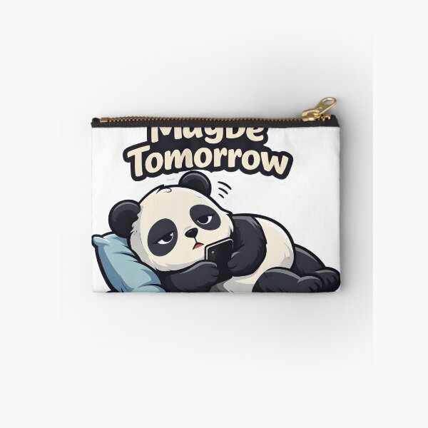 Item preview, Maybe Tomorrow Panda | Cute Lazy Panda Sticker designed and sold by TheLazyVibe.
