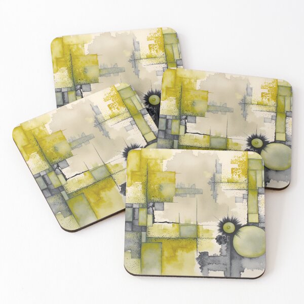 Item preview, Mid-Century Chartreuse Grid designed and sold by CAutumnTrapp.