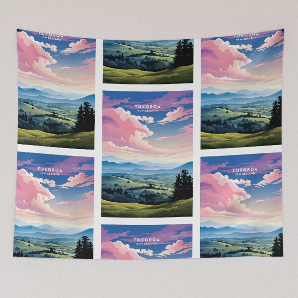 Item preview, Tokoroa New Zealand Forested Tranquility designed and sold by NeuralVibe.