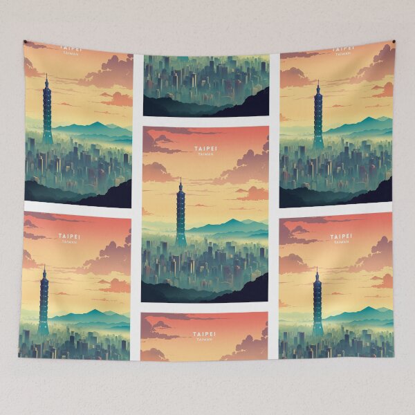 Item preview, Taipei Taiwan Urban Vibrance designed and sold by NeuralVibe.