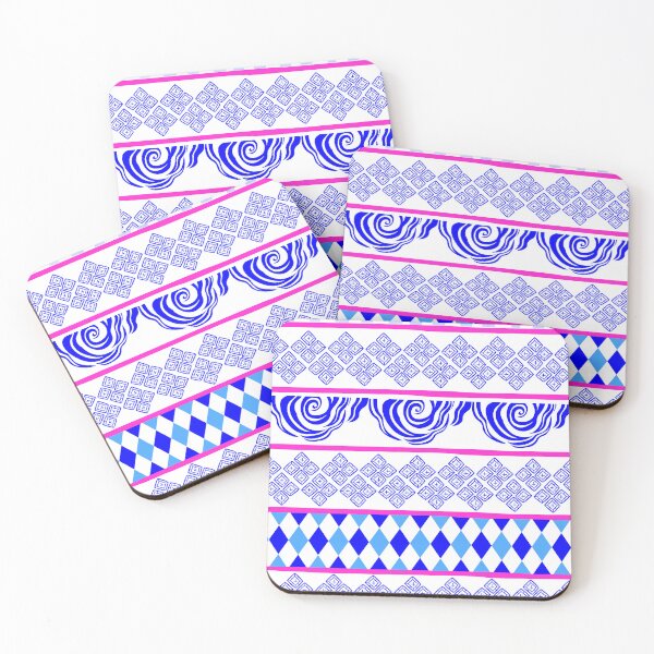 Item preview, Vintage Floral Postage Stamp Mosaic Pattern designed and sold by Atlasoloji.