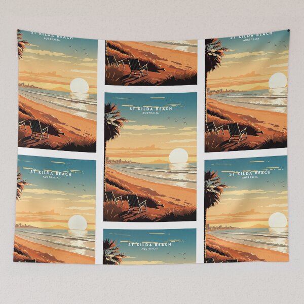 Item preview, St Kilda Beach Australia designed and sold by NeuralVibe.