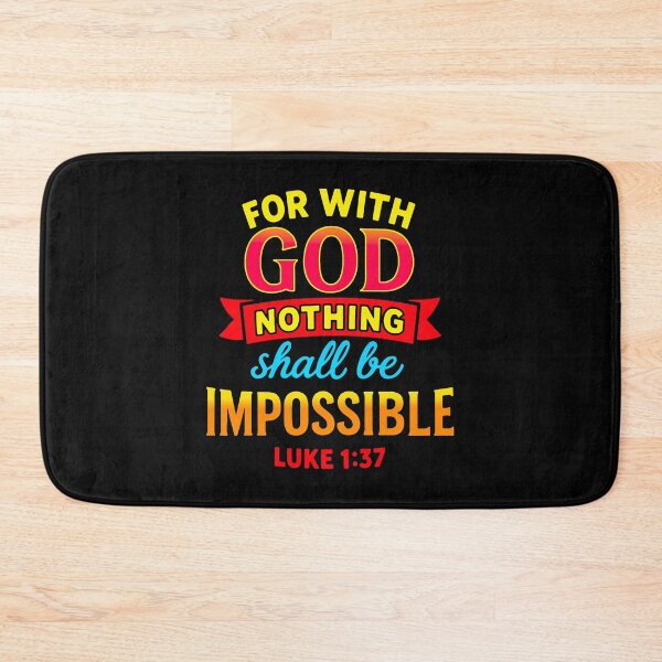 Item preview, Luke 1:37 For Nothing Will Be Impossible With God designed and sold by plushism.