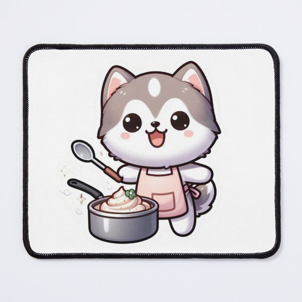 Item preview, Cute Husky Chef Cooking- Kawaii Baking Dog Kitchen Design  designed and sold by carestazafeli.
