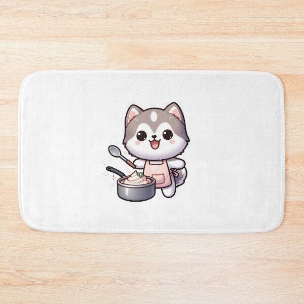 Item preview, Cute Husky Chef Cooking- Kawaii Baking Dog Kitchen Design  designed and sold by carestazafeli.