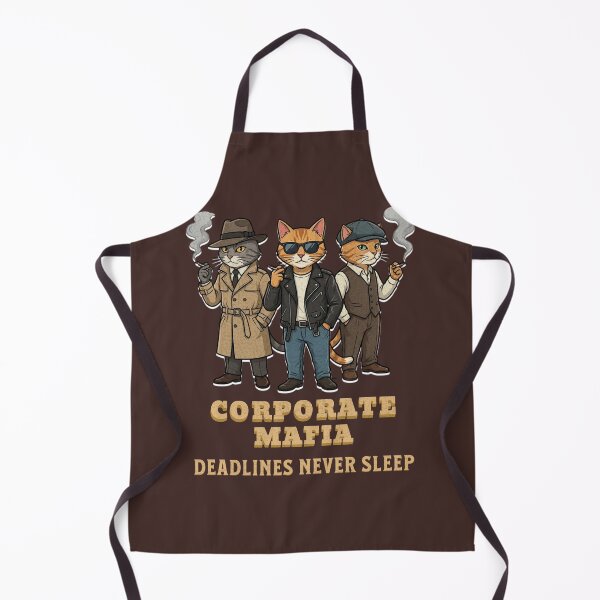 Item preview, Corporate Mafia Cats – Deadlines Never Sleep Funny Office Cat Shirt designed and sold by Negisandeep studio.