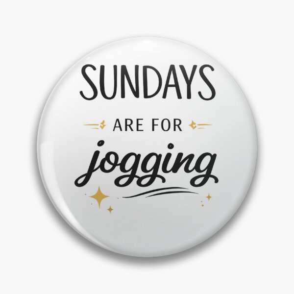 Artikelvorschau, Sonntage sind zum Joggen da – Typografie-Design entworfen und verkauft von StoryInCode.