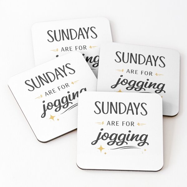 Item preview, Sundays Are For Jogging Typography Design designed and sold by StoryInCode.