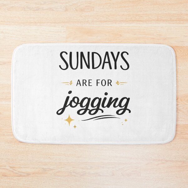 Item preview, Sundays Are For Jogging Typography Design designed and sold by StoryInCode.