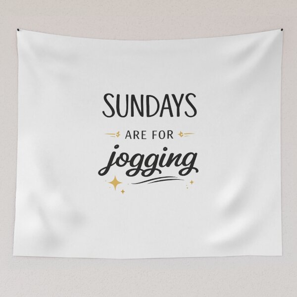Item preview, Sundays Are For Jogging Typography Design designed and sold by StoryInCode.