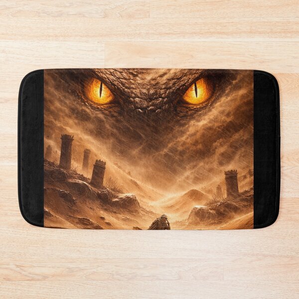Item preview, Desert Sandstorm with Giant Serpent Eyes – Mystical Fantasy Desert Illustration designed and sold by DrizzyV.