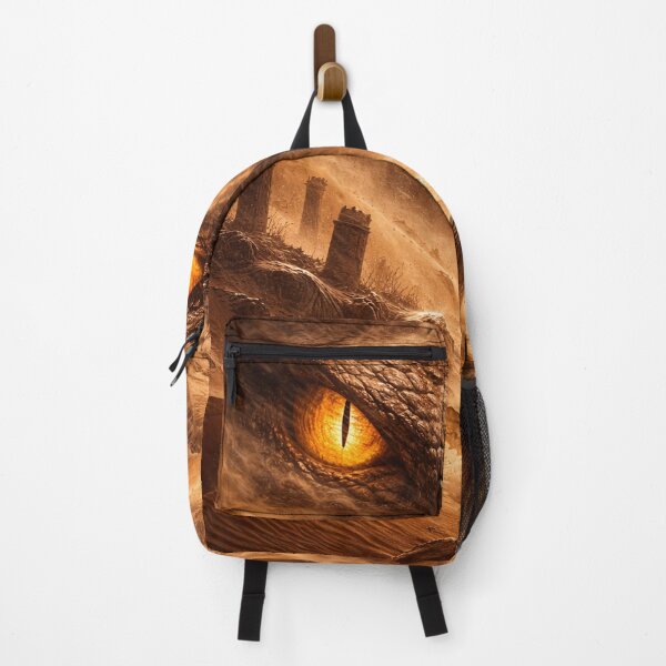 Item preview, Desert Sandstorm with Giant Serpent Eyes – Mystical Fantasy Desert Illustration designed and sold by DrizzyV.