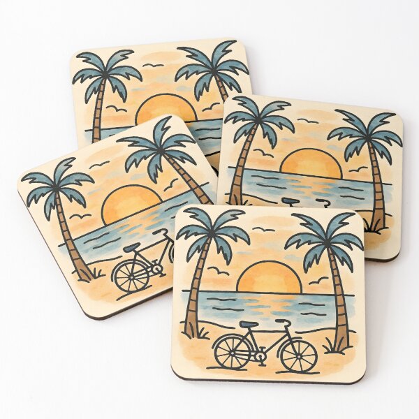 Item preview, Sunset Beach Bicycle  designed and sold by GraphicsClub.