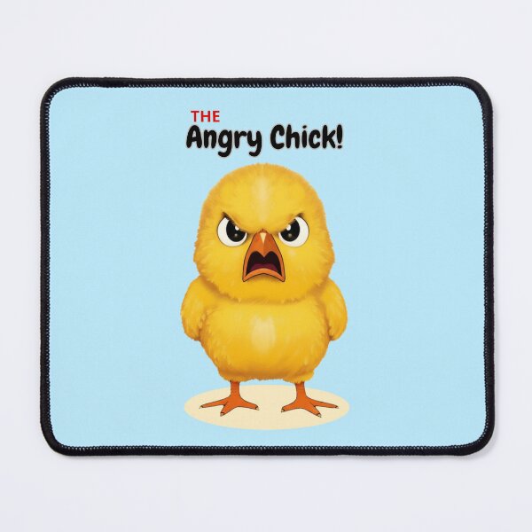 Item preview, The Angry Chick - Funny Grumpy Little Bird designed and sold by Nature's Chibis.