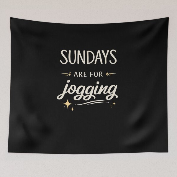 Item preview, Sundays Are For Jogging Typography Design designed and sold by StoryInCode.