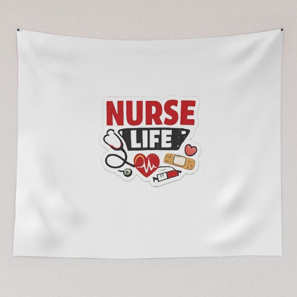 Item preview, Nurse Life Funny Nursing Quote Design designed and sold by Artbysarmina.