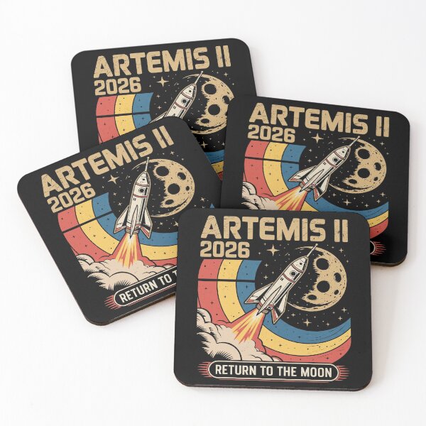 Item preview, Artemis II 2026 Return to the Moon Retro Space Mission Design designed and sold by Bongocomic.