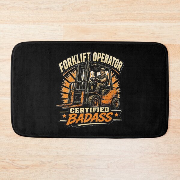 Item preview, Forklift Operator Certified Badass Retro Design designed and sold by RetroNibylander.
