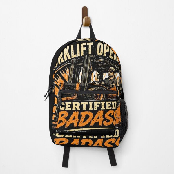 Item preview, Forklift Operator Certified Badass Retro Design designed and sold by RetroNibylander.