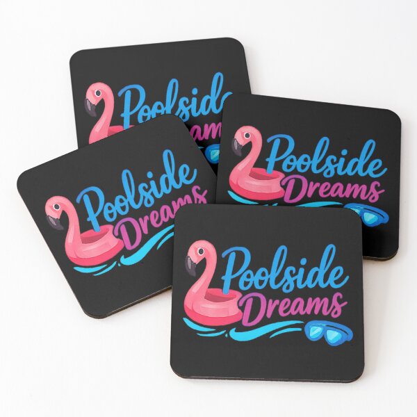 Item preview, Poolside Dreams - Cute Pink Flamingo Summer Neon Typography designed and sold by myforestfog.