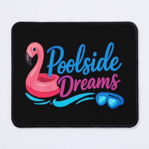 Item preview, Poolside Dreams - Cute Pink Flamingo Summer Neon Typography designed and sold by myforestfog.