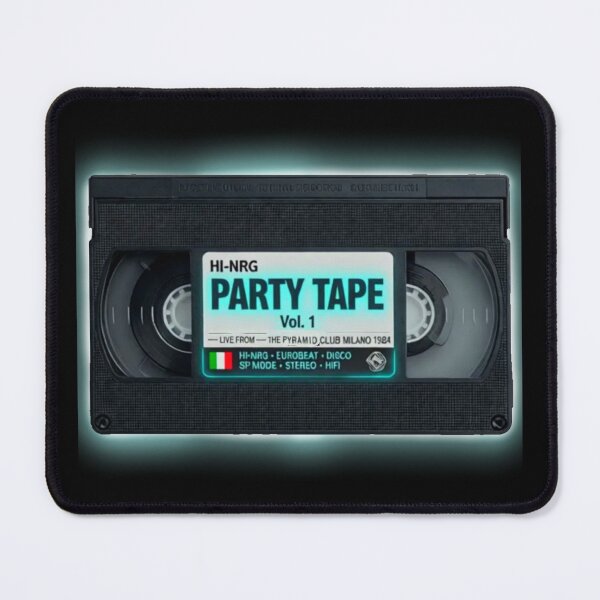 Item preview, HI-NRG Party Tape Vol 1 VHS | 80s Retro Italo Disco Neon designed and sold by Graphroad.