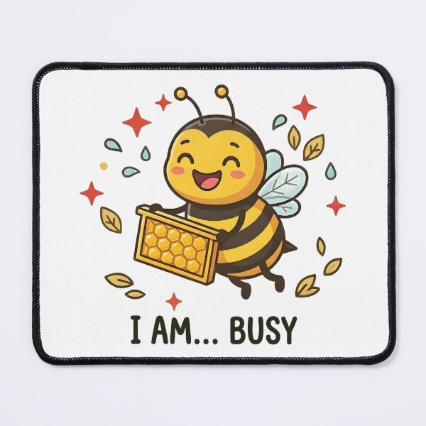 Item preview, Busy Bee I Am Busy Kids T-Shirt – Cute Cartoon Bee Design designed and sold by DIRTYSKETCHH.