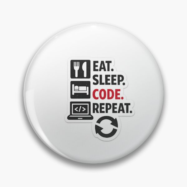 Item preview, Eat Sleep Code Repeat Programmer Design designed and sold by Artbysarmina.