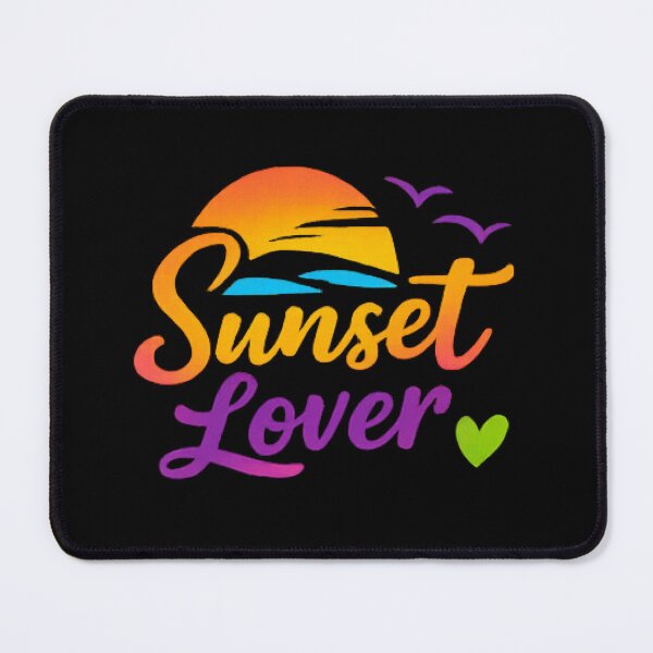 Item preview, Sunset Lover - Vibrant Rainbow Neon Summer Typography designed and sold by myforestfog.
