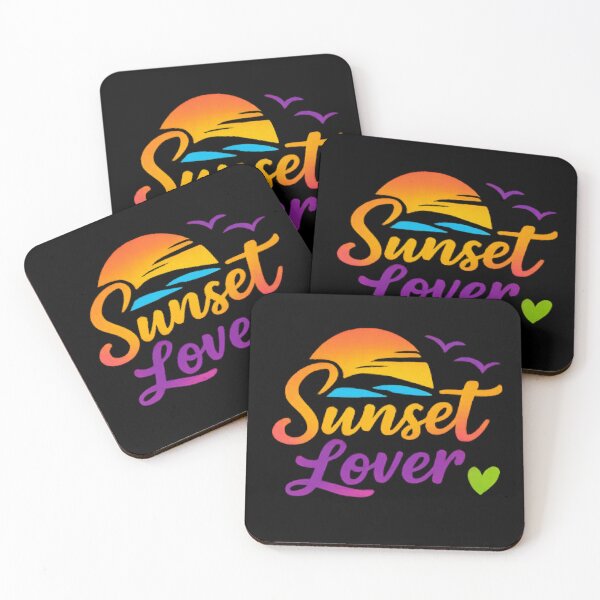 Item preview, Sunset Lover - Vibrant Rainbow Neon Summer Typography designed and sold by myforestfog.