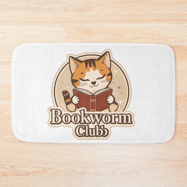 Item preview, Funny bookworm club cat Animal Meme Design  ver 12b – Cute toad Humor, toad frog Lover Gift, funny Animals designed and sold by CosmicNook1.