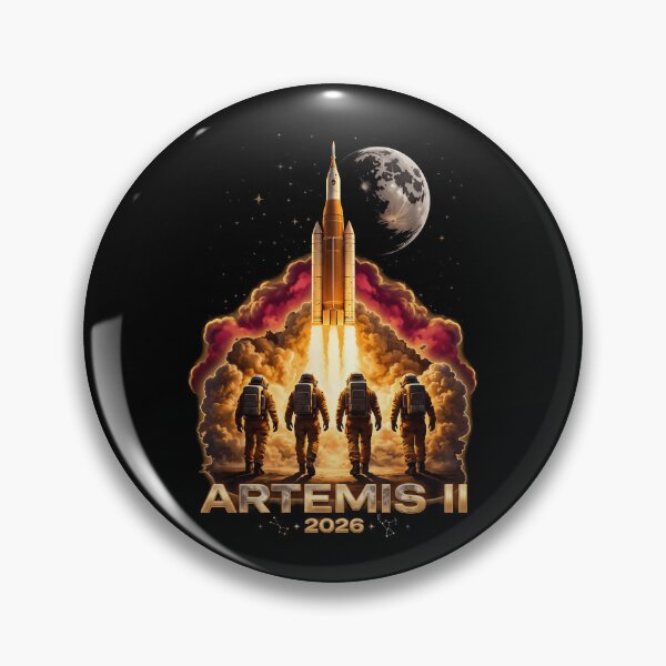 Item preview, Artemis 2 - 2026 Moon Mission Astronauts Rocket Launch Space designed and sold by Bongocomic.