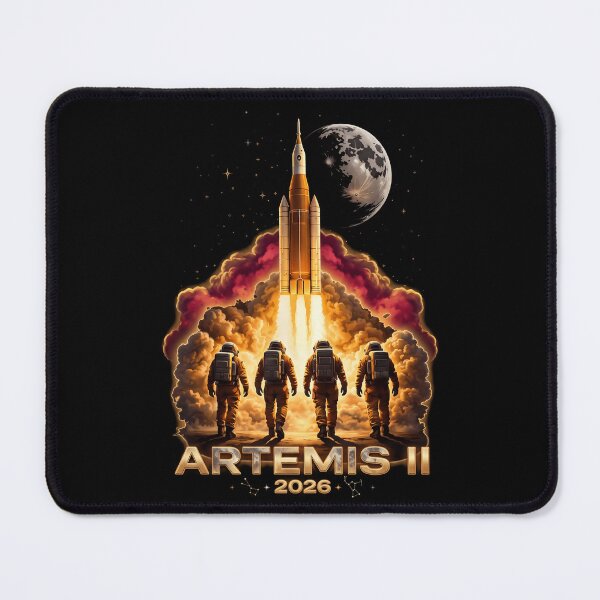 Item preview, Artemis 2 - 2026 Moon Mission Astronauts Rocket Launch Space designed and sold by Bongocomic.