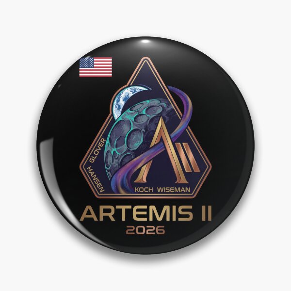 Item preview, Artemis 2 Mission 2026 Crew Patch - Future Lunar Space Exploration designed and sold by Bongocomic.