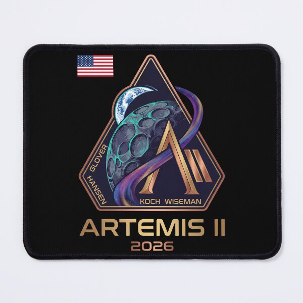 Item preview, Artemis 2 Mission 2026 Crew Patch - Future Lunar Space Exploration designed and sold by Bongocomic.