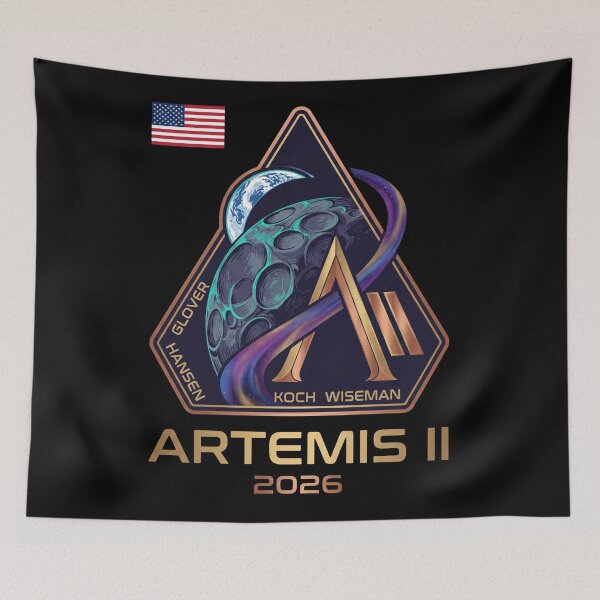 Item preview, Artemis 2 Mission 2026 Crew Patch - Future Lunar Space Exploration designed and sold by Bongocomic.