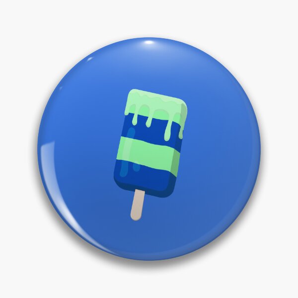 Item preview, Green and blue stick ice cream designed and sold by brillant-art.