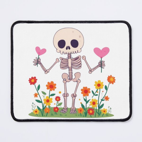 Item preview, Whimsical Skeleton of Love: A Floral Memento Mori designed and sold by KrisGraphic45.