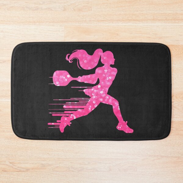 Item preview, Pink Glitter Pickleball Girl Silhouette - Sporty Aesthetic designed and sold by Wennebabs.