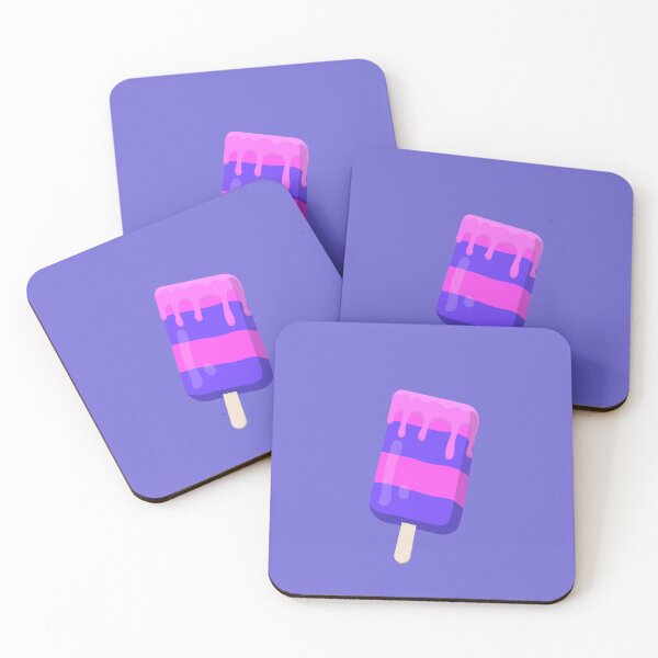 Item preview, Pink and purple stick ice cream designed and sold by brillant-art.