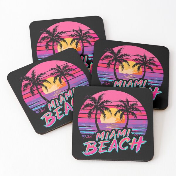 Item preview, Summer Beach T-Shirt – Miami Sunset Palm Tree Outfit Graphic Tee designed and sold by VikArtStudio.