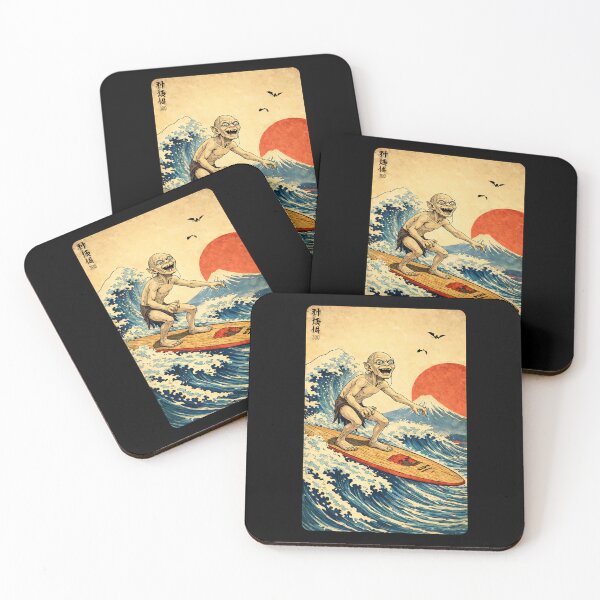Item preview, Gollum Surfing the great wave in Japan designed and sold by keytee.